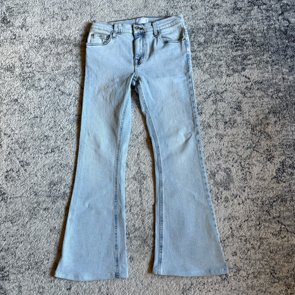 ASOS flare blue jeans